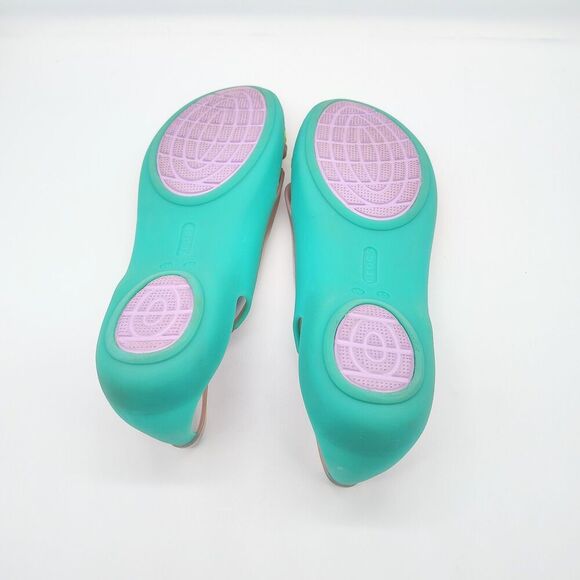 Crocs Isabella Huarache Jelly Sandals Women’s Size 11 Pastel Strappy Flats - Picture 9 of 11